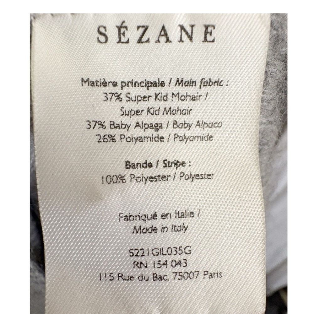 Sezane Gaspard Mottled  Mohair Baby Alpaca Cardigan Size Small - Picture 9 of 11